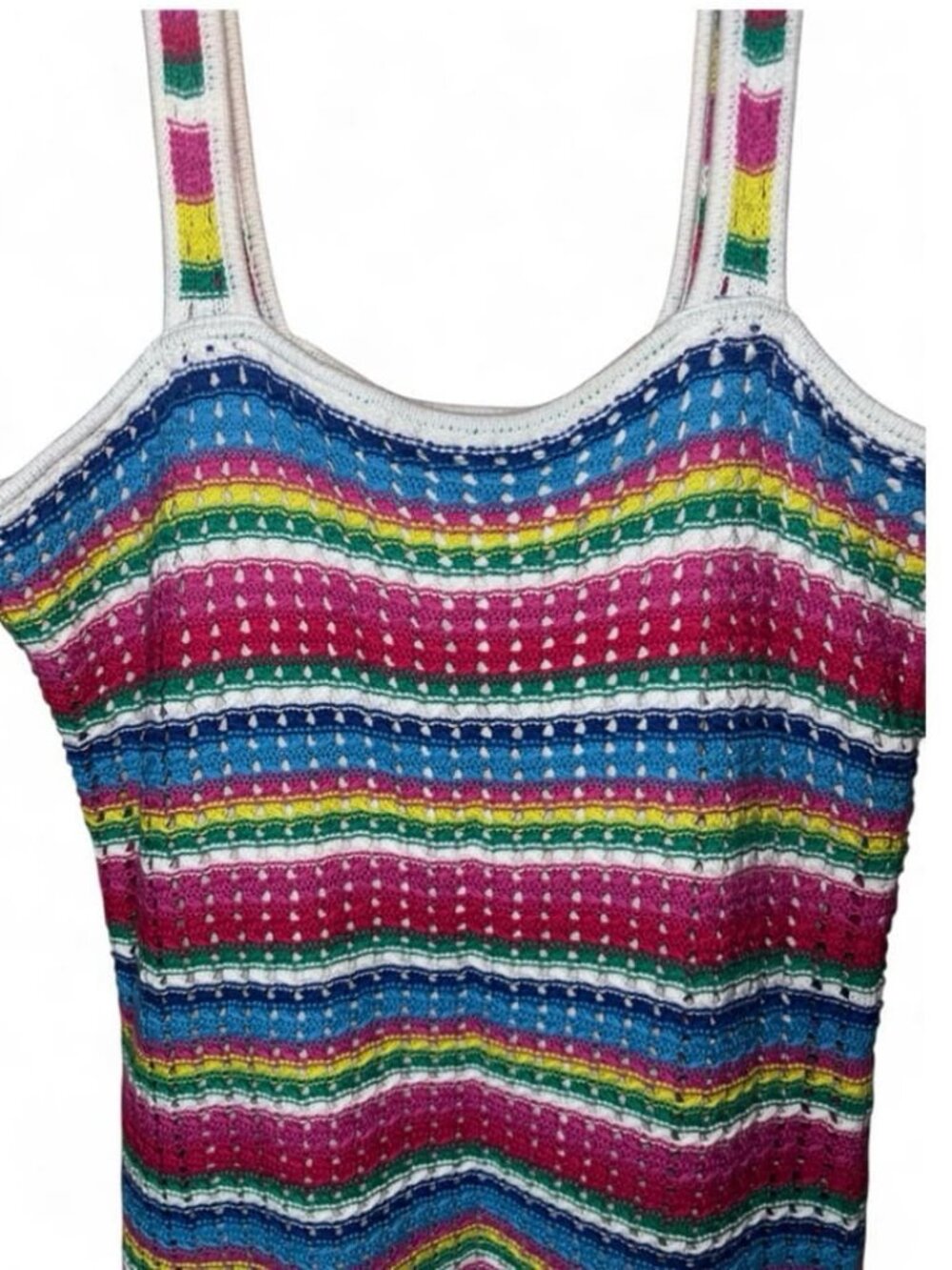 Crochet Mini Tank Dress